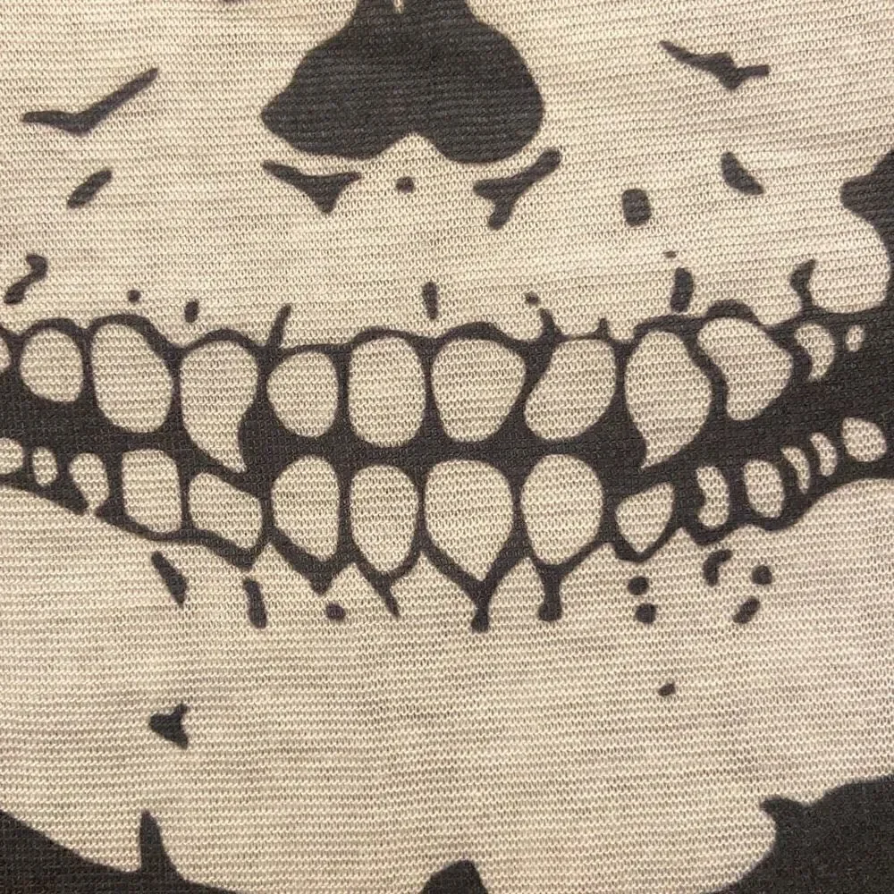 Skeleton Mouth Black & White Cool Neck Gaiter Mask Men Women Full Face Lot of 3